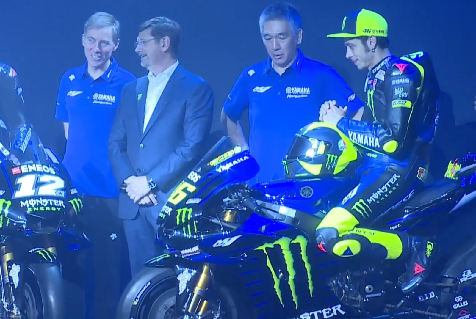 FIRST LOOK: Rossi, Vinales unveil Monster Yamaha MotoGP colours